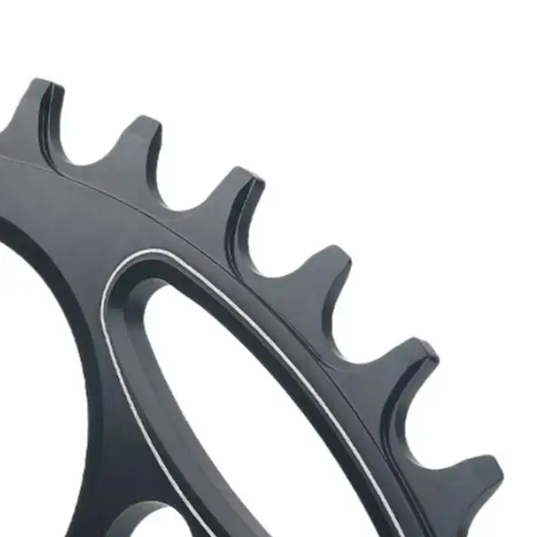 Black Aluminum Alloy 130BCD 5-Bolt Single Chainring 38T 40T 42T Round Positive Negative Tooth For Road Bike Crank Arm Upgrade