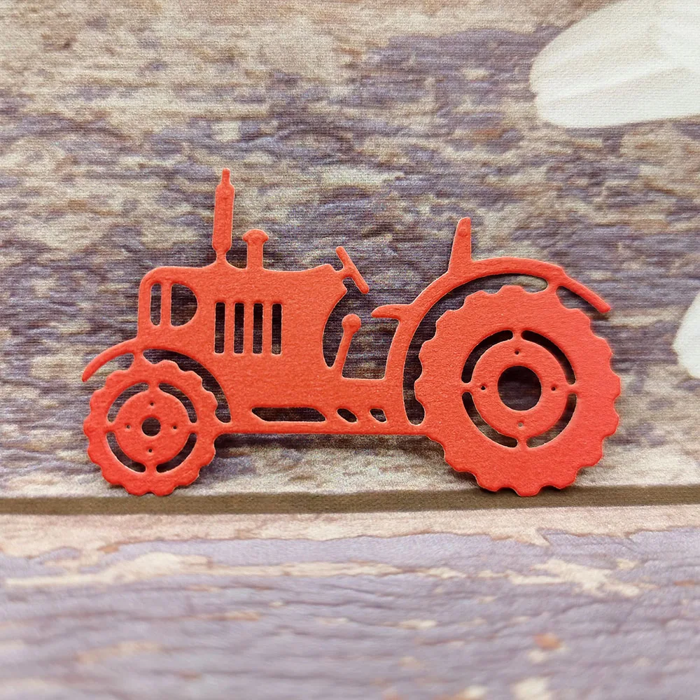 

Tractor Metal Cutting Die Cut Mold Photo Album Card Making Stencil Paper DIY Craft Handmade Happy Birthday Mould