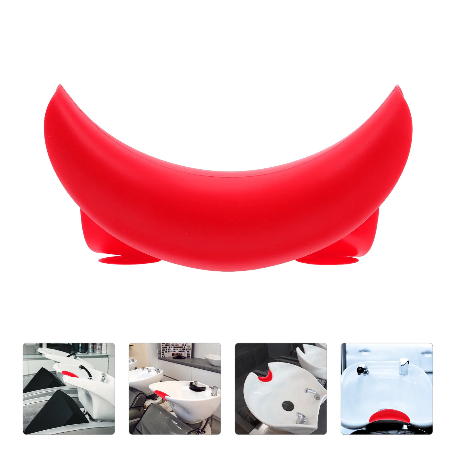 

Silicone Neck Cushion for Shampoo Bowl Soft Ergonomic Non-Slip Salon Neck Support Hair Washing Pillow Sink Accessories