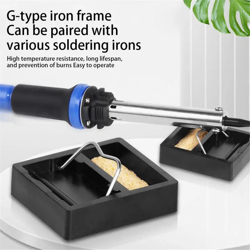 

Electric Soldering Iron Stand Holder Metal Support Station With Solder Sponge Soldering Iron Frame Small And Simple