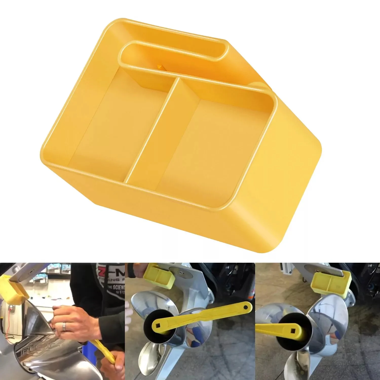 TML PMPS-1-DP Yellow Marine Boat Supplies Prop Master Prop Stop Propeller Stop fits for outboard and stern drive