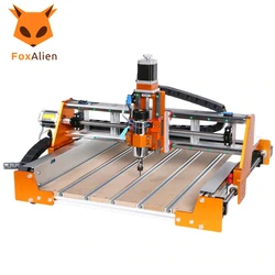 FoxAlien Vasto 4040 CNC Router with Nema23 Motors, 3-Axis Linear Rails Ball Screws Milling Machine for Woodworking