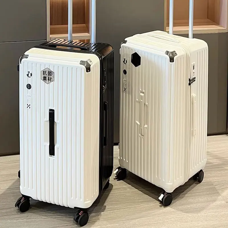 Rectangular  TAS Lock Suitcase with Five Wheels,Brake Luggage Large Capacity Trolley Case Large Size Zipper Explosion Proof