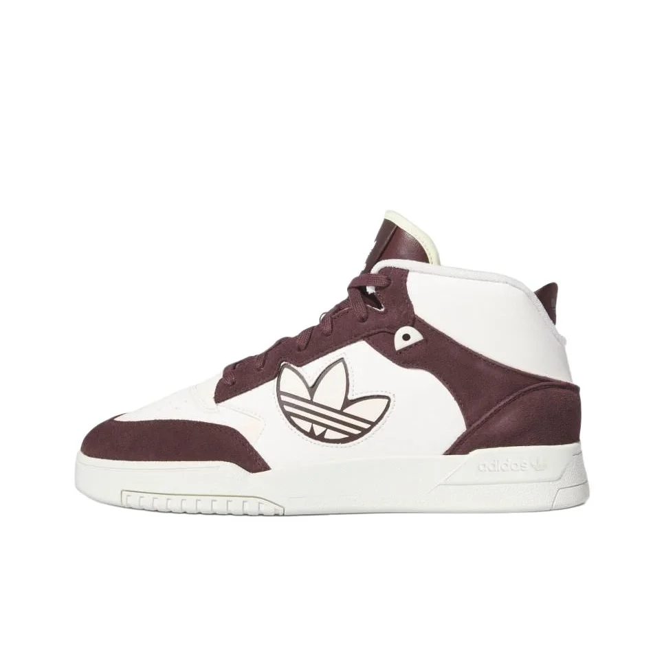 Adidas Originals DROP STEP XL 2.0 Slip Resistant Abrasion Resistant Mid top Skateboard Shoes Unisex White IH2165