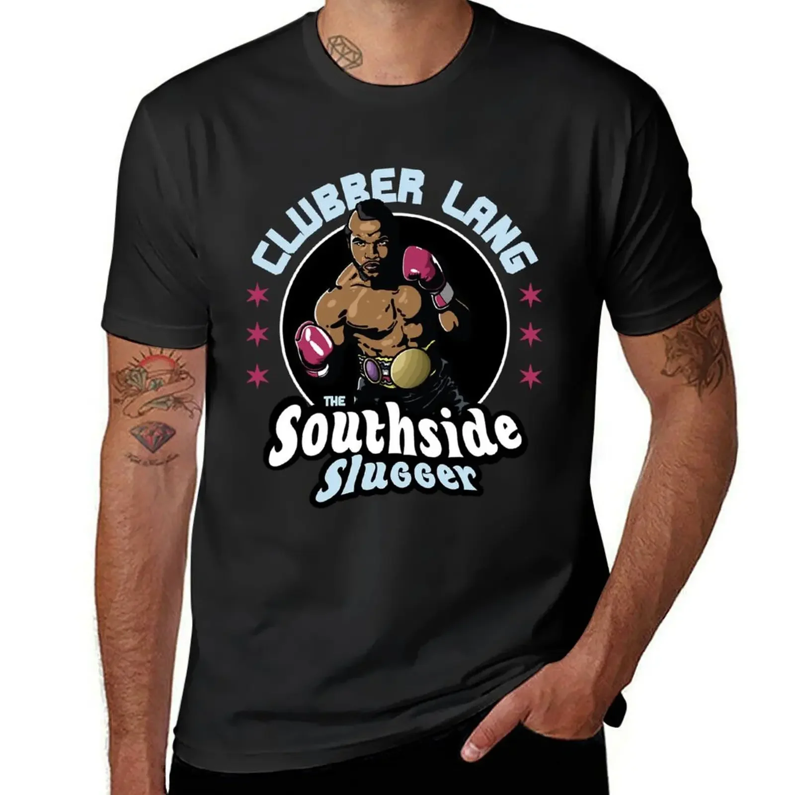 Clubber Lang Southside Slugger T-Shirt plus size tops street wear Aesthetic clothing vintage vintage t shirt men