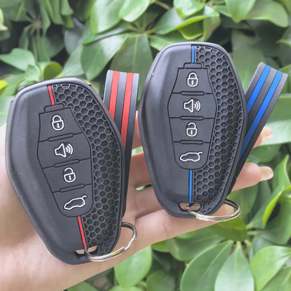 Silicone Car Remote Key Fob Case Cover Protect Shell Bag For Chery JETOUR X70 X70plus X70m X90plus X95pro Keychain Accessories