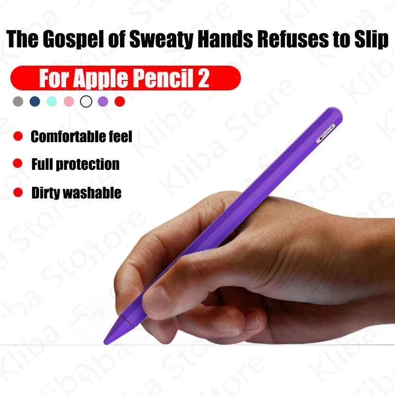 

Чехол для стилуса Apple iPad Pencil 2, мягкий, силиконовый