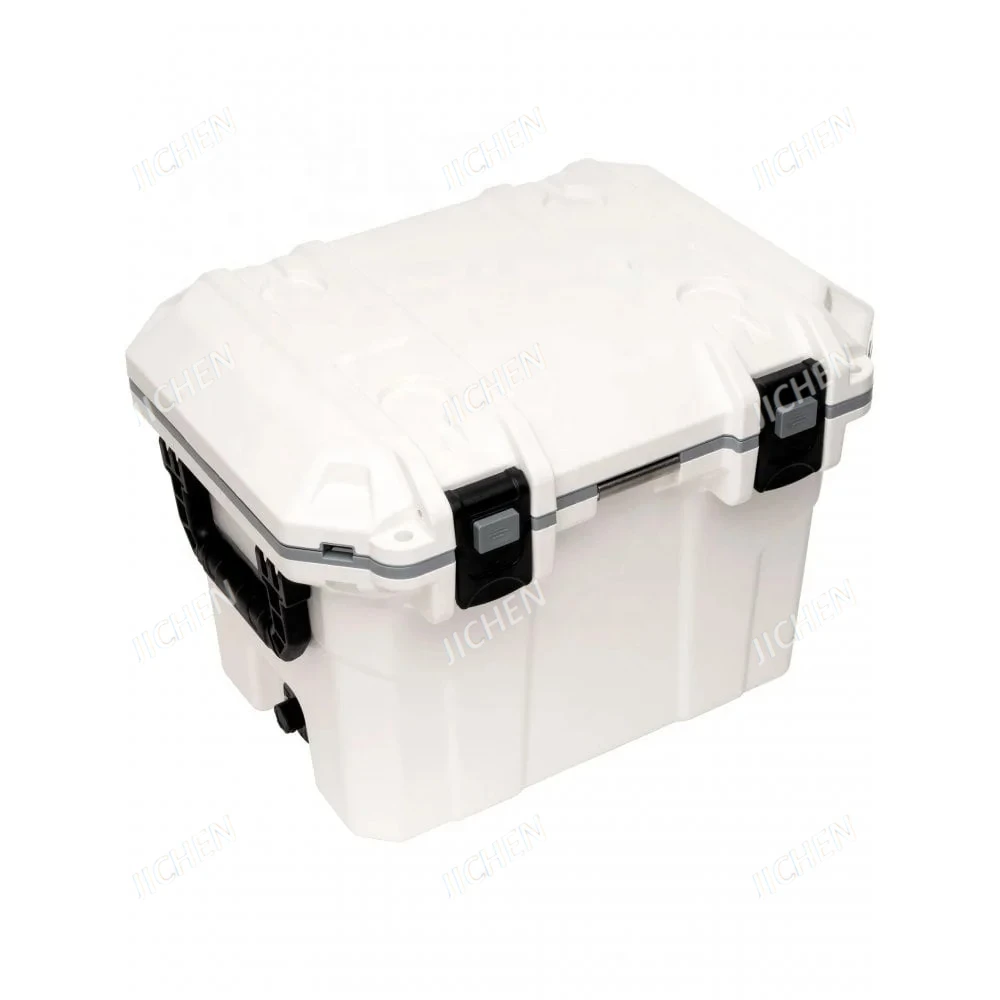 Coffre à glace refroidisseur de taille moyenne 30qt pour Camping en plein air, coffre à glace avec porte-gobelets
