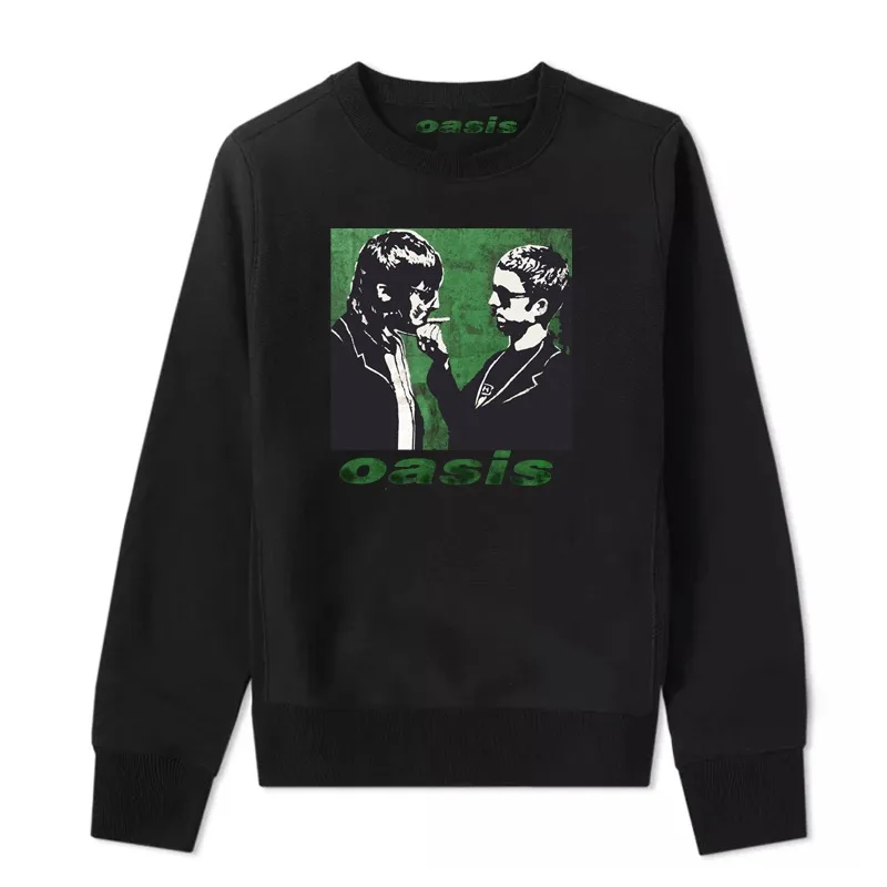 Oasis Oasis Band Rock Roll Band Punk Vintage Crew Neck Long Sleeve Loose Men's and Women's Sweatshirts Autumn Winter