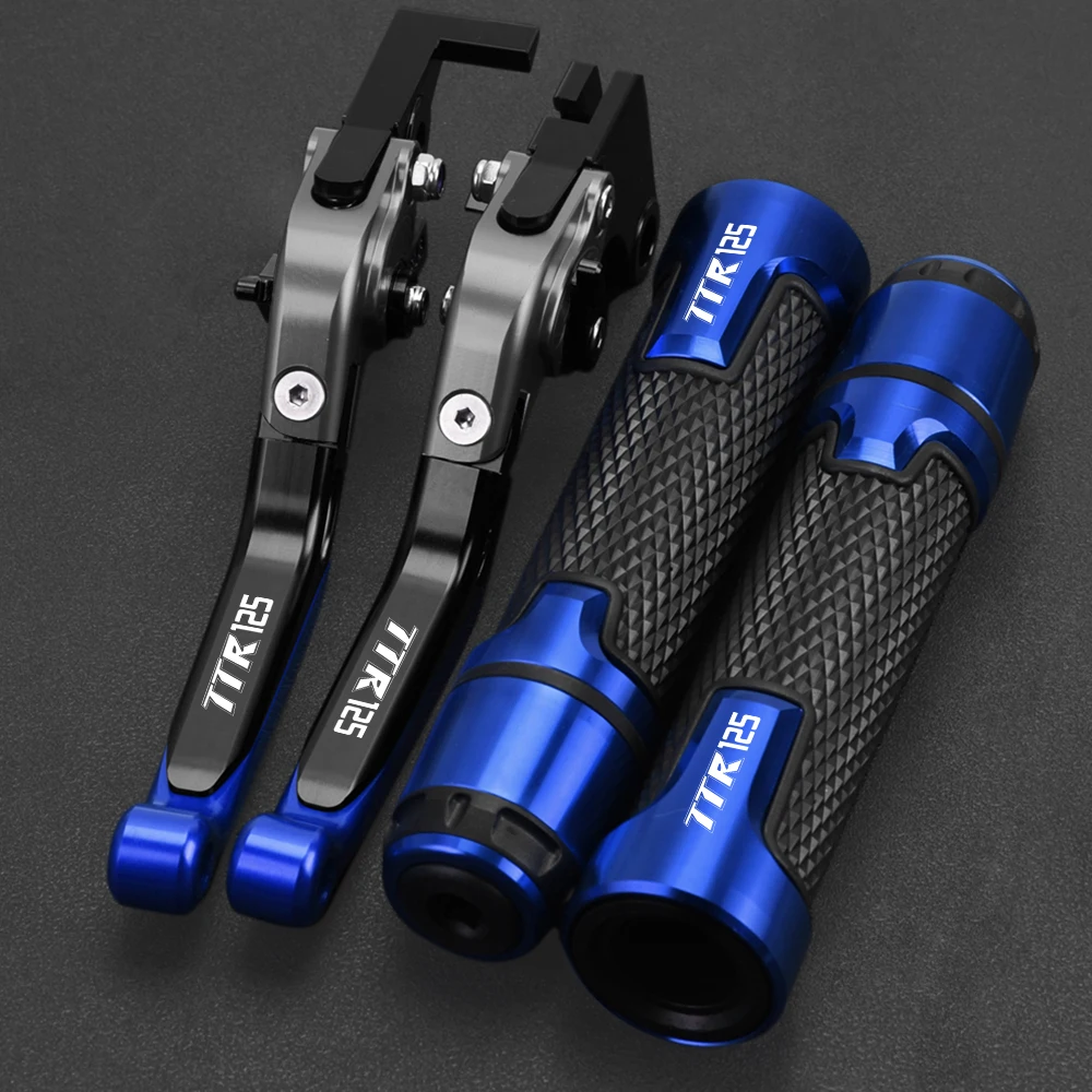 Motorcycle Aluminum Handlebar Hand Grips Ends Adjustable Brake Clutch Lever FOR YAMAHA TTR125 TTR125 L LE LW 2000-2016 2015 2014