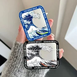 Fashion Great Blue Wave Earphone Case for Apple Air Pods Pro 3 2 Transparent Cover Soft Fundas Airpods 4 3 2 1 Shells Accessorie