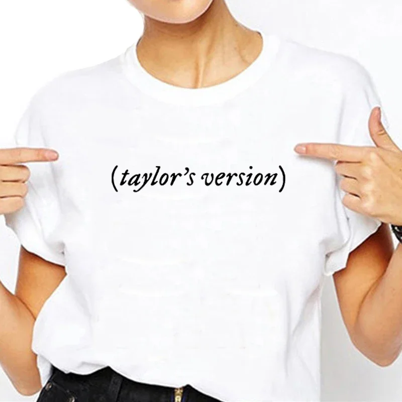 Taylor Printed Womens T-Shirt Fashion Summer Short Sleeve O-Neck Harajuku Street Clothing Ladies Casual Tops Tee Shirt