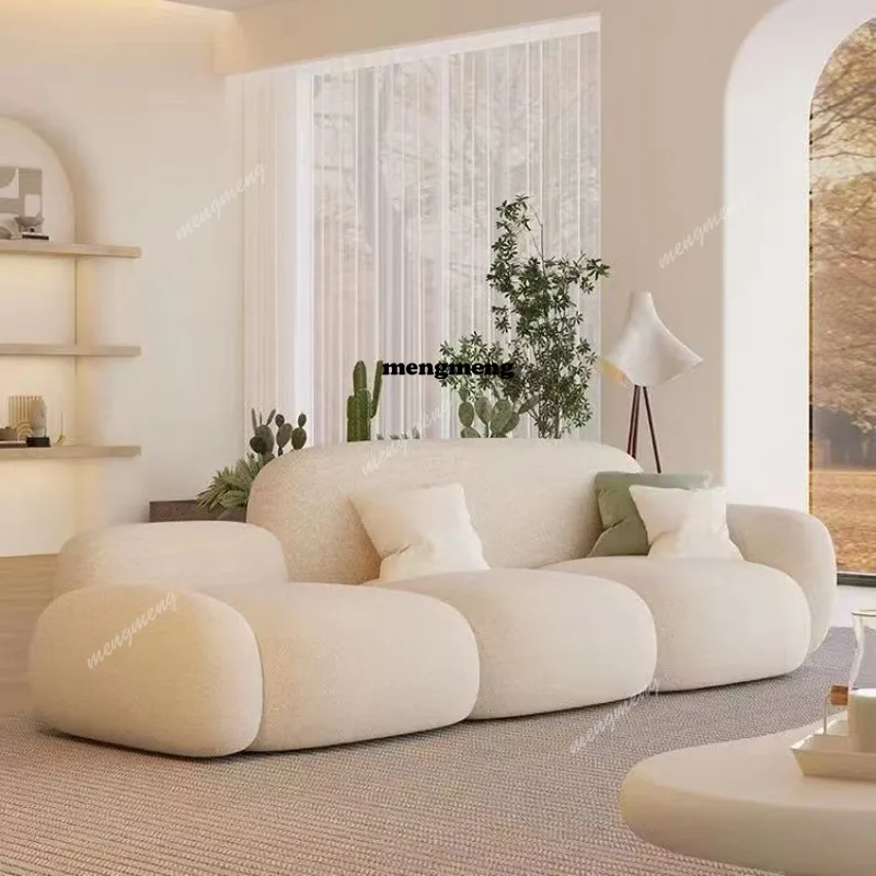 

Plush Floor Sofa Adults Comfortable Lounge Apartment Designer Sofa Elegant Living Room Divani Da Soggiorno Home Accessories