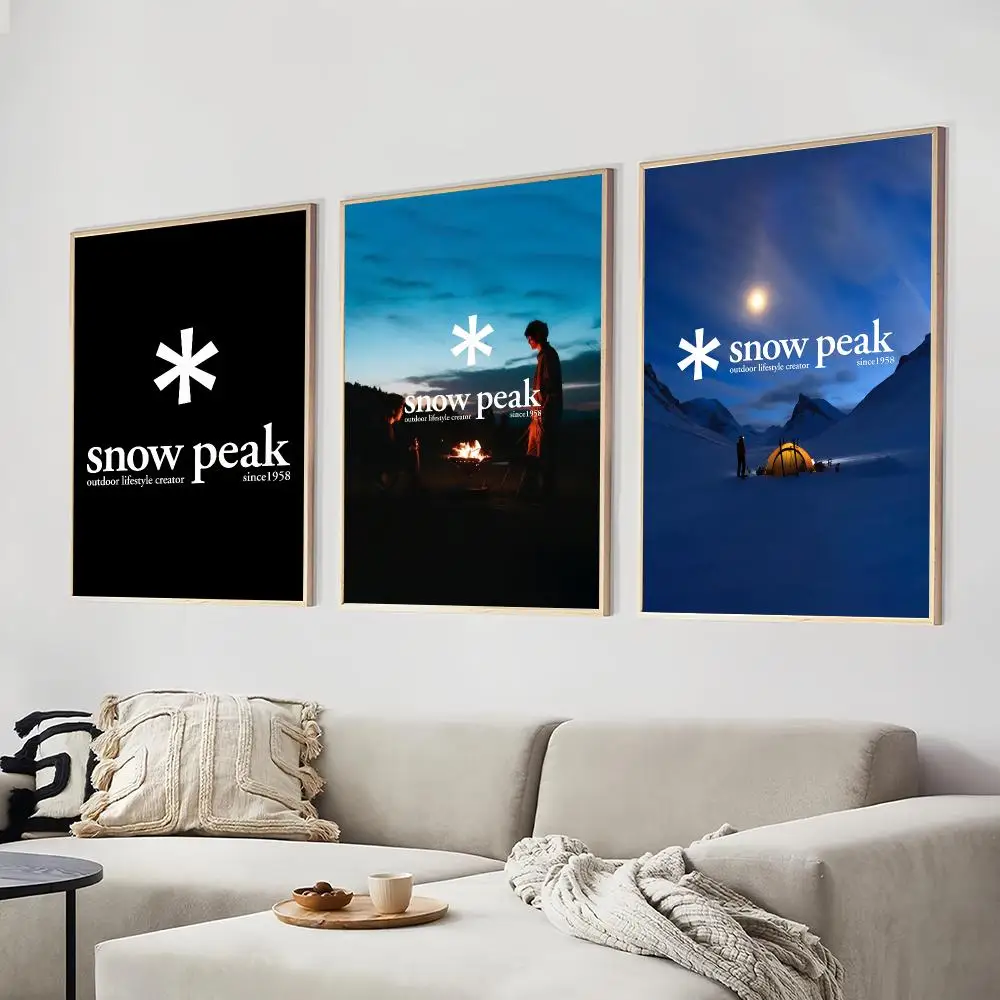 Fashion S-Snow P-Peak Poster Art Prints Wall Art Decor Gifts for Bedroom Living Room Hallway Home Decoration