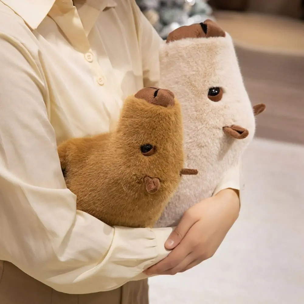 

26 см/36 см кукла капибара лист лотоса дизайн зеленые листья капибара мягкий материал милое выражение капибара животное