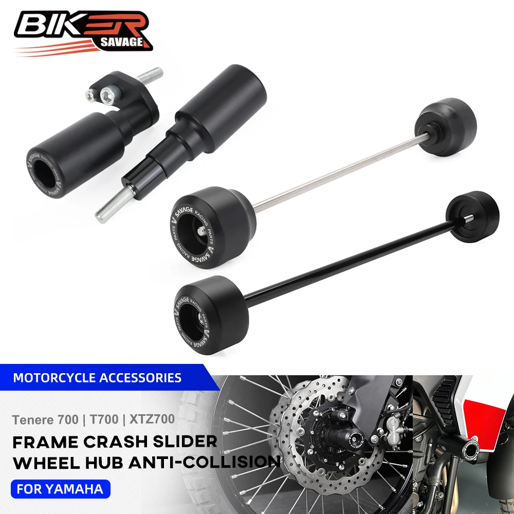 

Слайдер рамы для Yamaha Tenere700 T700, ось заднего переднего колеса, вилка, слайдеры Crash Rally World Raid, слайдер катушек маятника