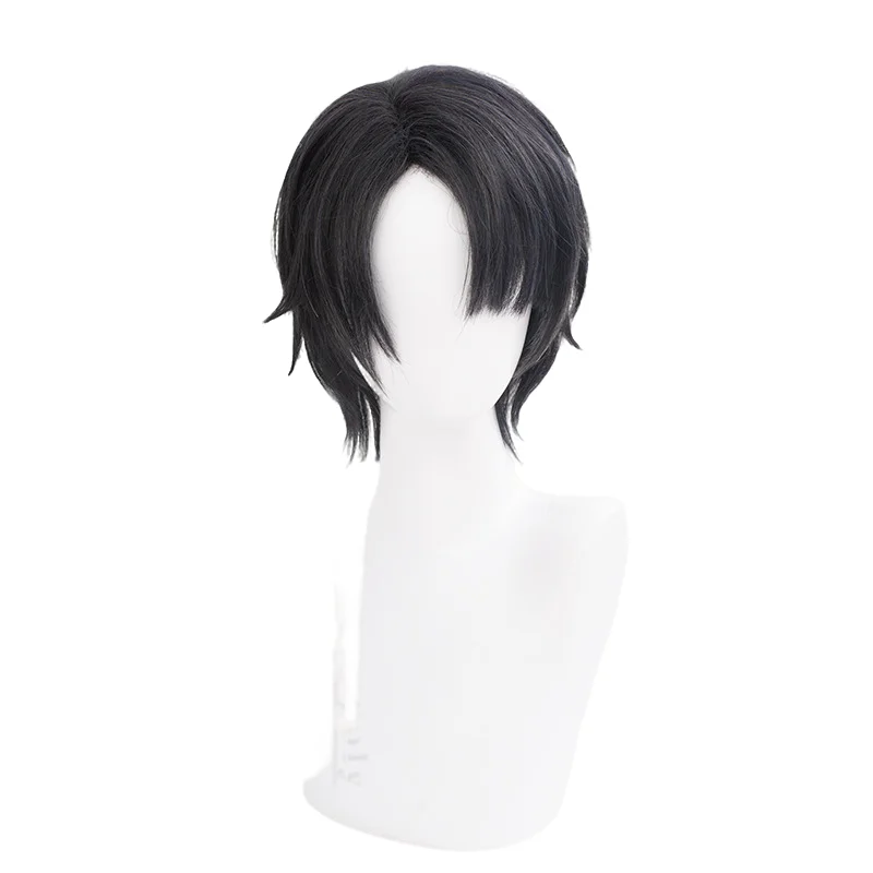 Game Path to Nowhere Male Director Cos Wig 30CM Mixed Color Heat-resistant Synthetic Hair Halloween Party Cosplay Wigs+wig Cap