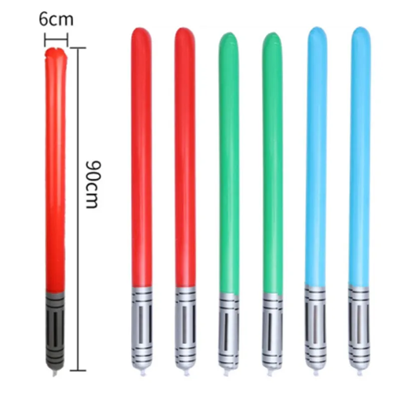 88cm Inflatable Lightsaber Swords Jumbo Non-Luminous Toys Children Cosplay Prop Outdoor Fun Game Soft Stick Water Play Kid Gifts