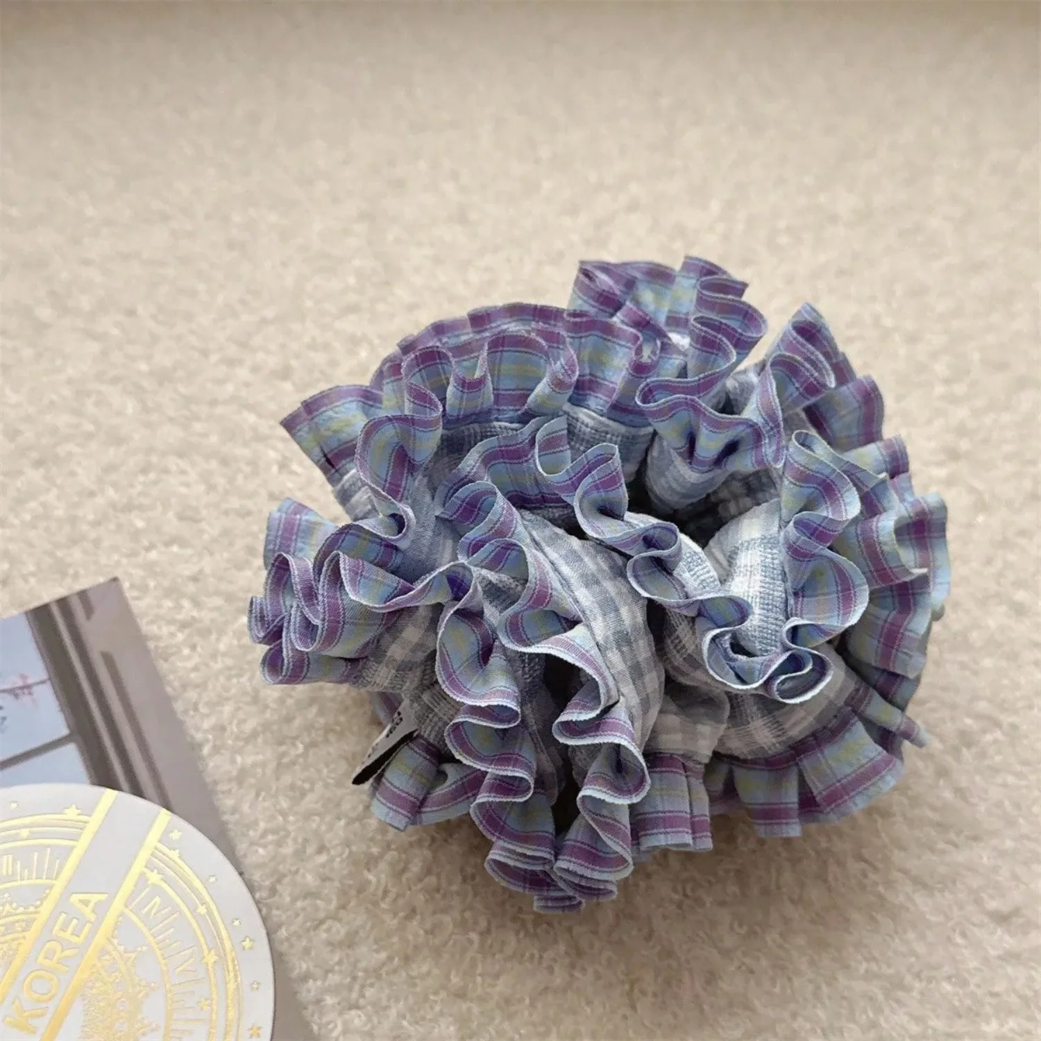 

Large Intestine Hair Band Bun Hairstyle Hair Tie French