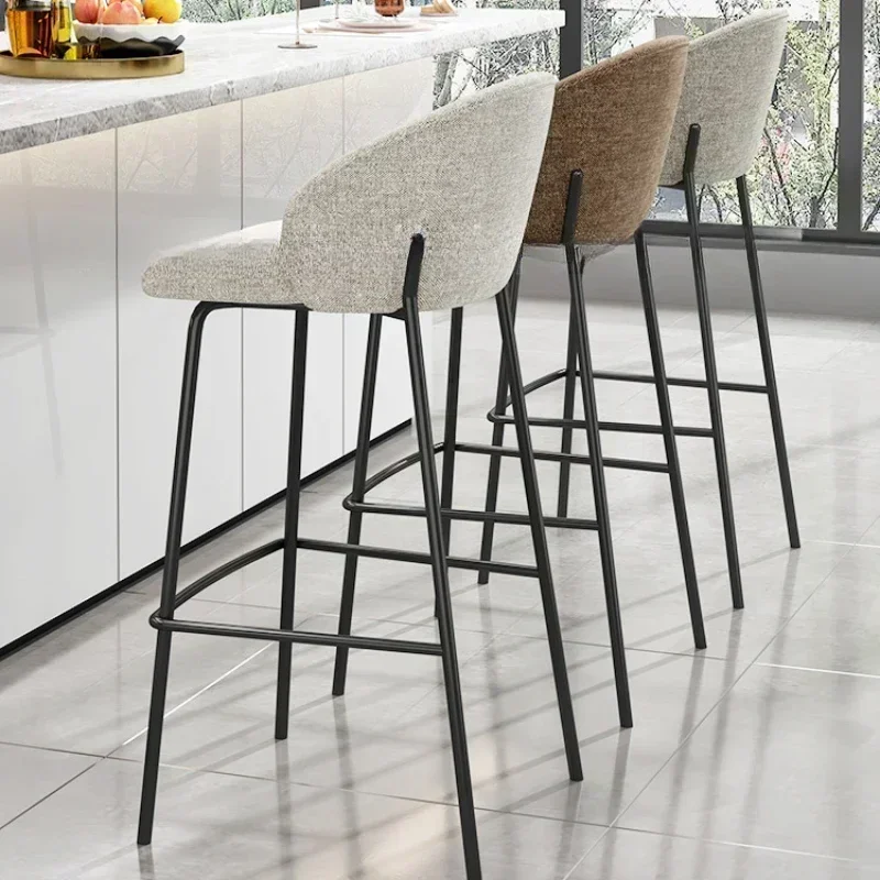 Luxury Bar Chair Kitchen Counter Stool Adjustable Bar Stool Living Room Modern Design Armchair Stools Cafeteria Salon Furniture