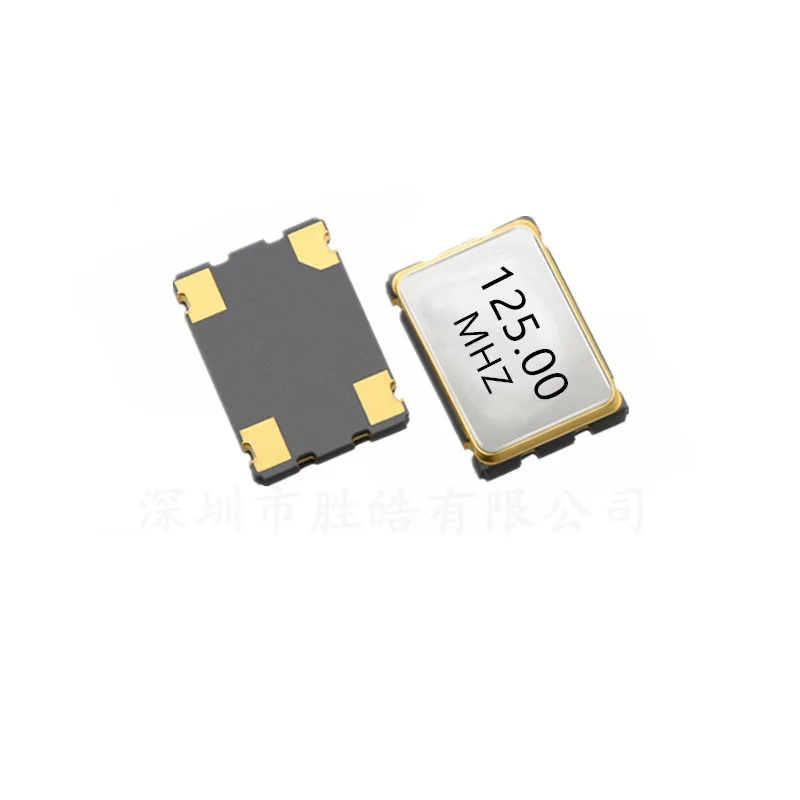 (5PCS)  5X7MM   7050  4P  125MHZ   Active Crystal Oscillator   SMD