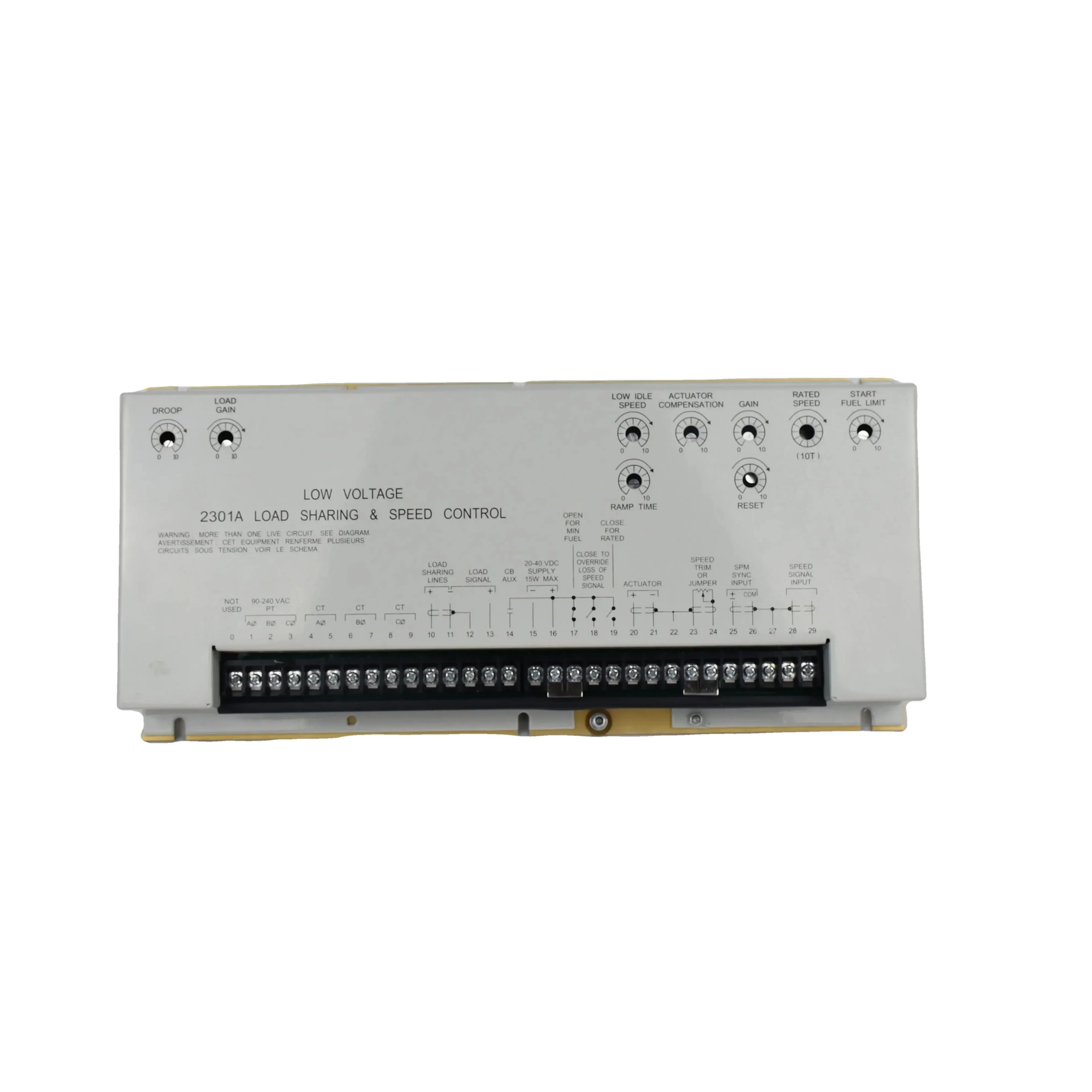 

woodward 2301A speed controller with load sharing PN 9907-014 Gas/engine generator controller governor control system