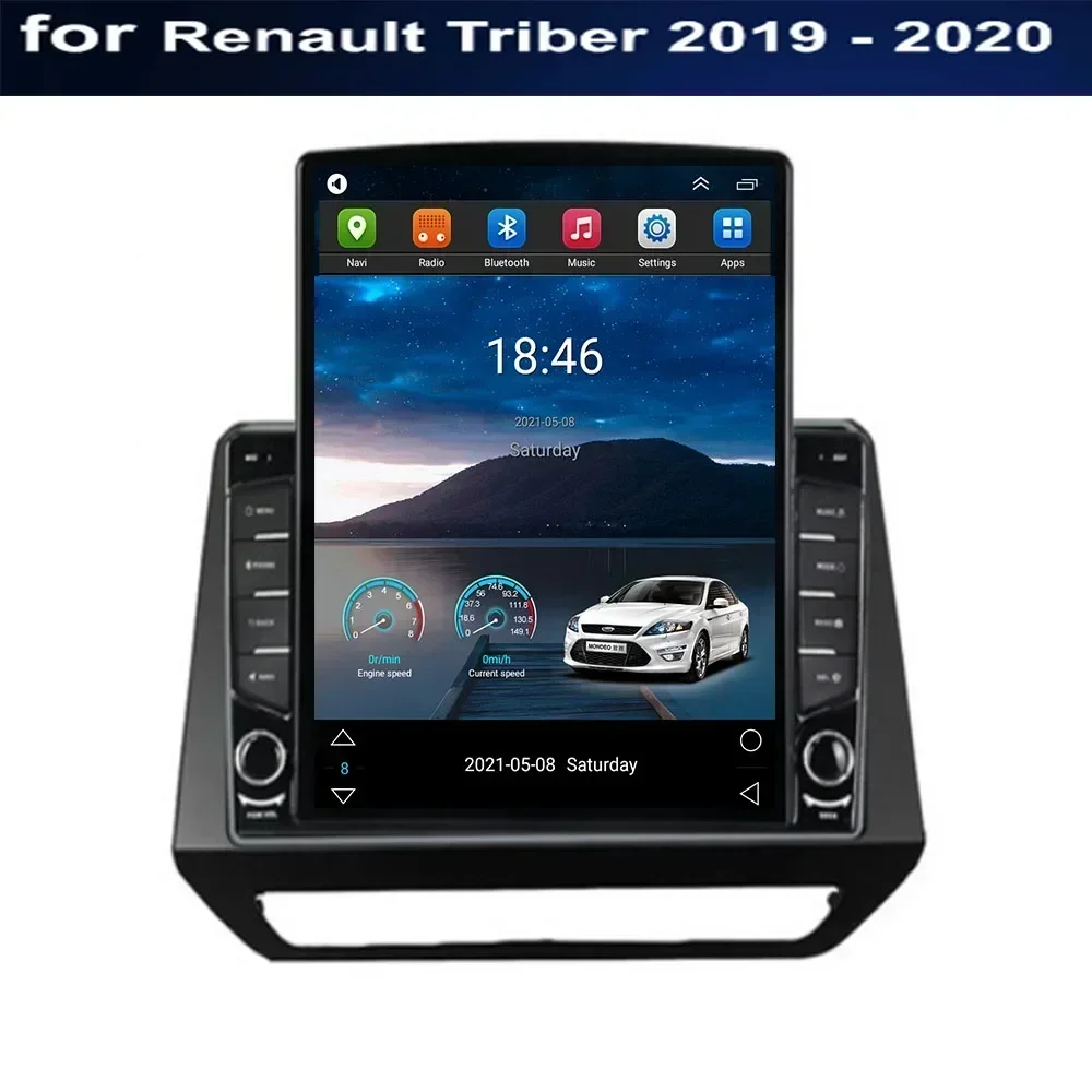 For Tesla Style 2 Din Android 13 Car Radio For Renault Triber 2019 - 2020 to 2035 Multimedia Video Player GPS Stereo Carplay RDS