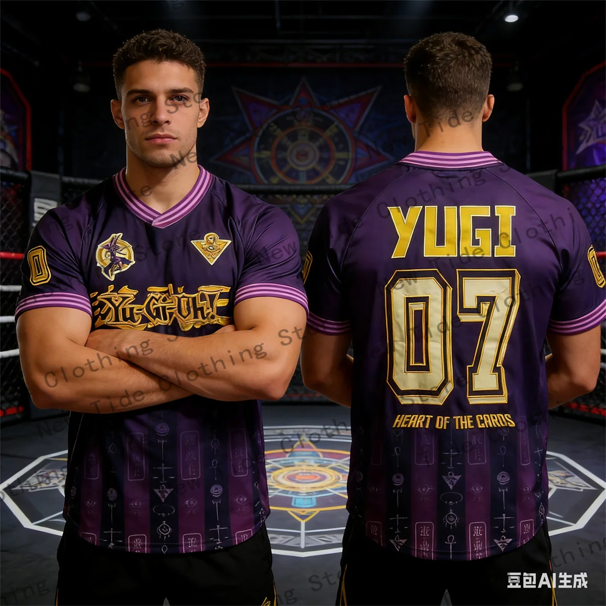 

Футболка NWT Yu T-Shirt Jersey Box Lunch, официальная лицензированная аниме-футболка для мужчин и детей, для активного отдыха, из полиэфирного волокна