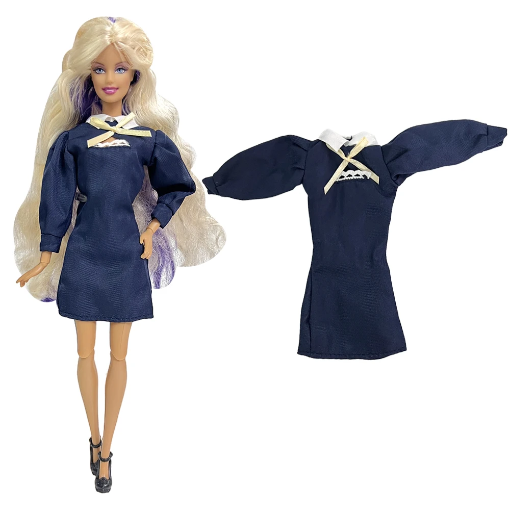 

NK 1 Pcs Lady Office Skirt For 1/6 Dolls Clothes Doll Fashion Outfits Dress With bowknot For 1/6 Dolls Accessories Baby Toys