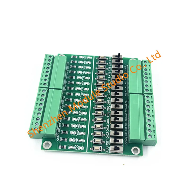 1 قطعة PLC لوحة محاكاة التصحيح 16 لوحة اختبار الإدخال/الإخراج زر تبديل التبديل وحدة التعلم
