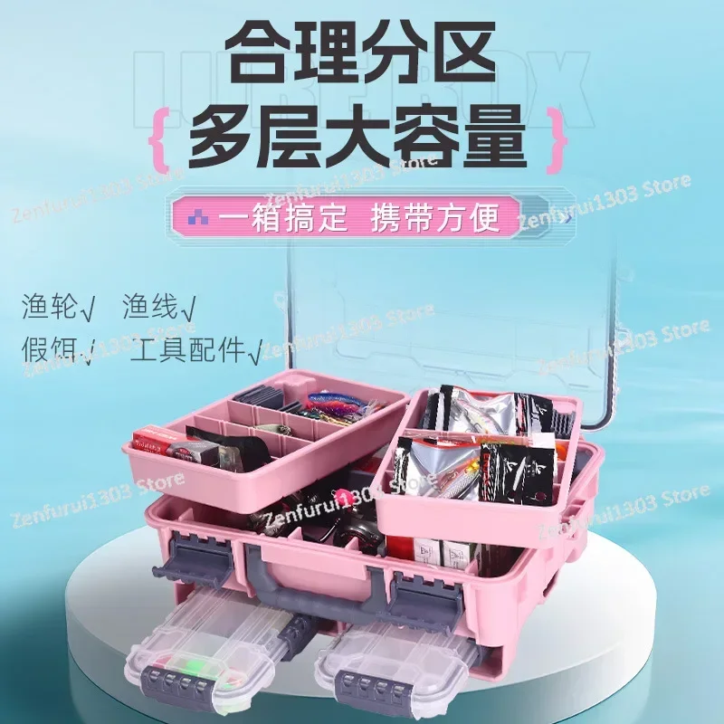 XD-110 fishing box storage portable ABS + PP storage box toolbox 2.4KG  storage box