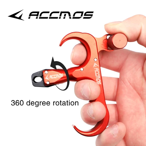 Imagen 2 del producto Ayuda de liberación de arco compuesto de tiro con arco ACC, pinza automática, gatillo de 3 dedos, agarre para pulgar, piezas de accesorios de caza para tiro al aire libre