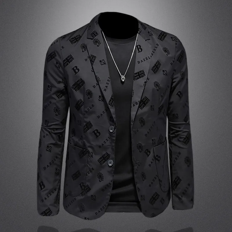 

Men's New Autumn Fashion Tailored Suit Jacket Youthful Casual Short Style Slim Fit Single-Breasted Formal Wear