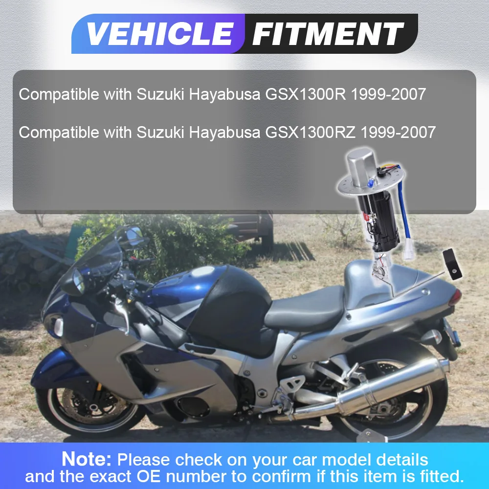 

For Suzuki Hayabusa GSX1300R GSX1300RZ 1999-2007 Motorcycle Fuel Pump Module Replacement Part 15100-24FB0 15100-24FA0 UCT30SU7