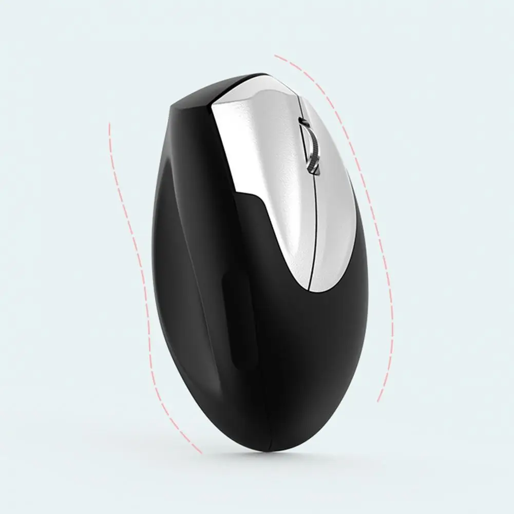 Photoelectric Mouse  Useful Sensitive Anti-interference  2.4GHz 1200DPI Wireless Office Vertical Photoelectric Mouse for Laptop