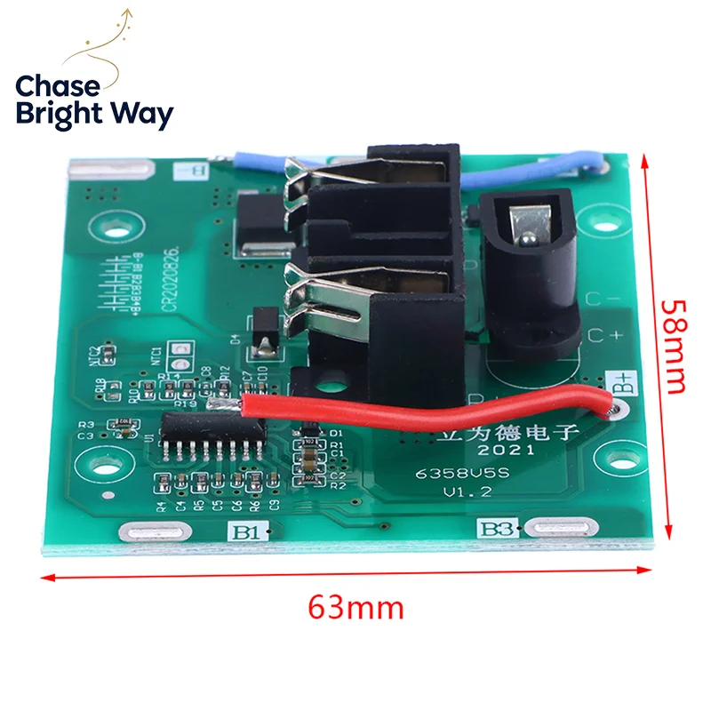 5s Bms 21V 20A Li-Ion Lithium Battery Pack 3.7v PCBA 2Mos Hand Electric Drill Accessories