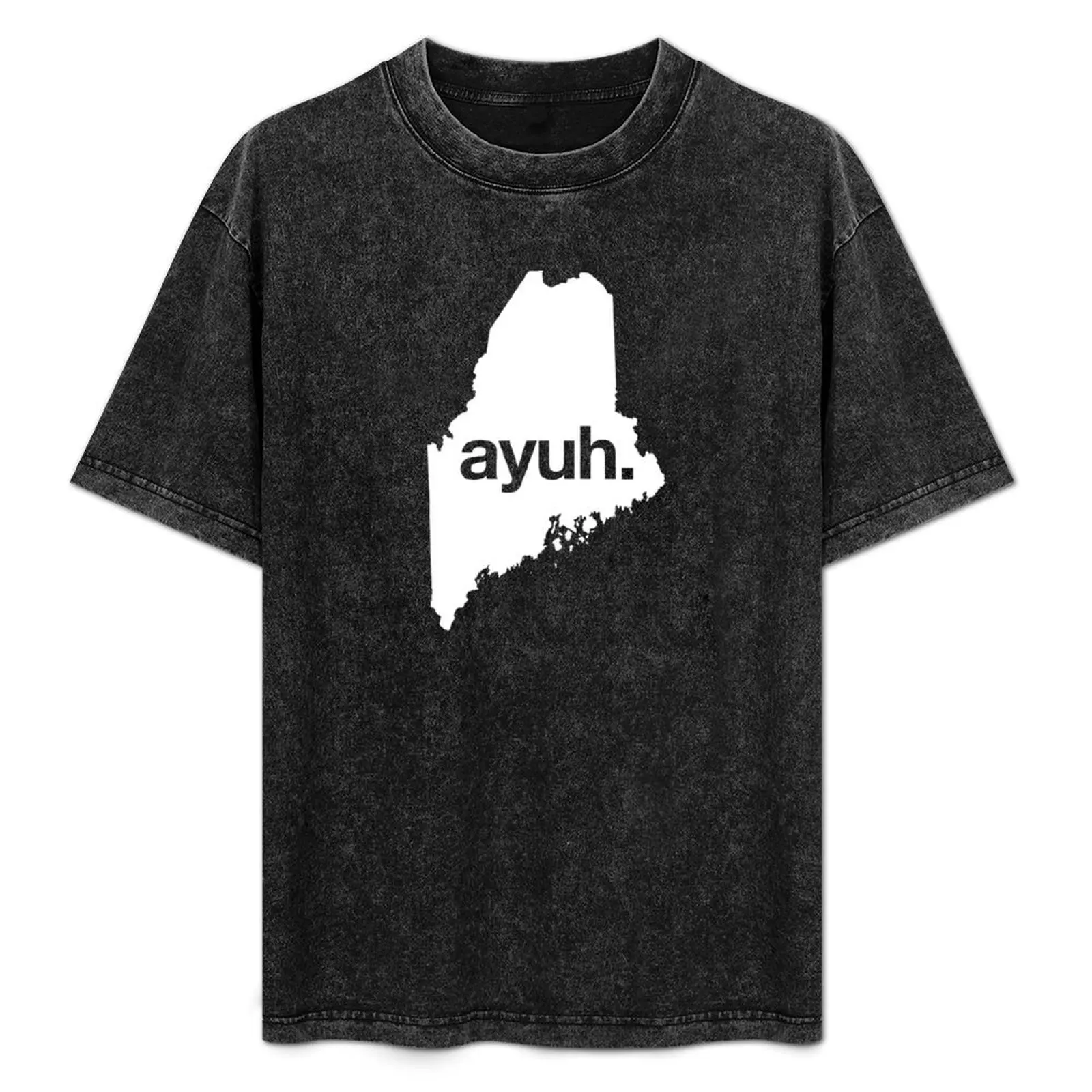 

Ayuh - The Maine Word T-Shirt Regular Fit Plain Tee Shirt