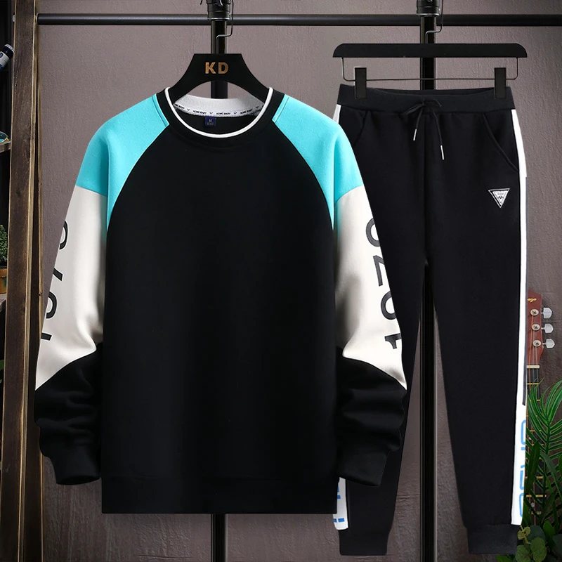 

Men's Casual 2-Piece Sportswear Set Streetwear Fashion Tracksuit Hoodies and Pants Beachwear Summer Sweatshirt Hoodies Sets New