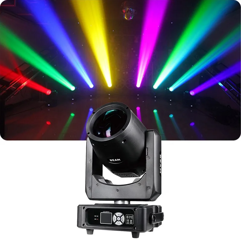 Show TIme Mini 230W Beam Moving Head Light Менший размер 7R Sharpy Хороший эффект для ночного клуба, бара, дискотеки, диджея, сцены, свадьбы
