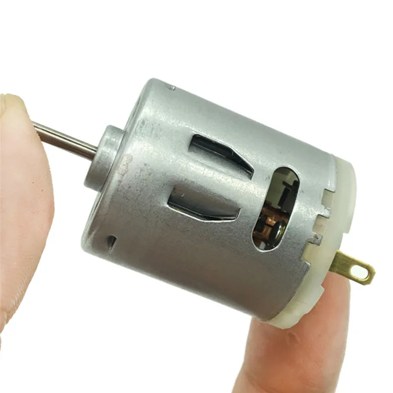 1Pc 12V DC 6000RPM Torque Magnetic Mini Electric Micro Motor For DIY Toys Cars for electronic game machine, electronic toys,etc.