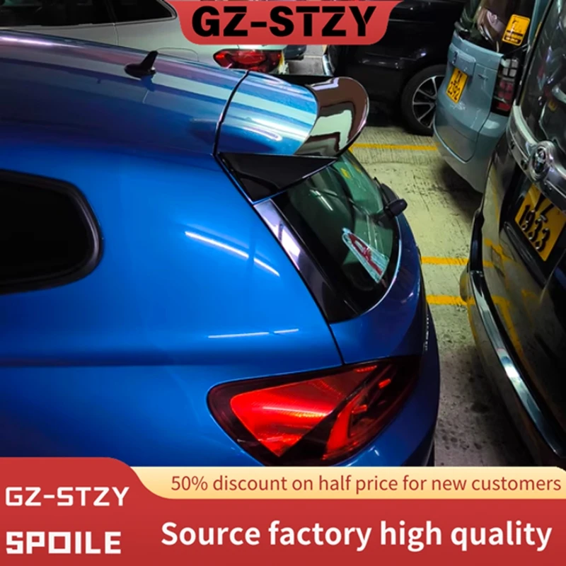 

For VW Scirocco 2009-2014 Hatchback Rear Roof Spoiler Cap Rear Trunk Roof Lip Spoiler Wing Car Lip Covers ABS Bodykits Tuning