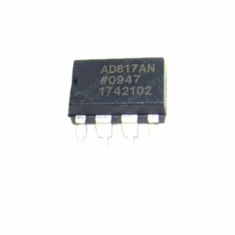 5PCS AD817ANZ silk screen AD817AN in-line DIP8 linear operational buffer amplifier chips