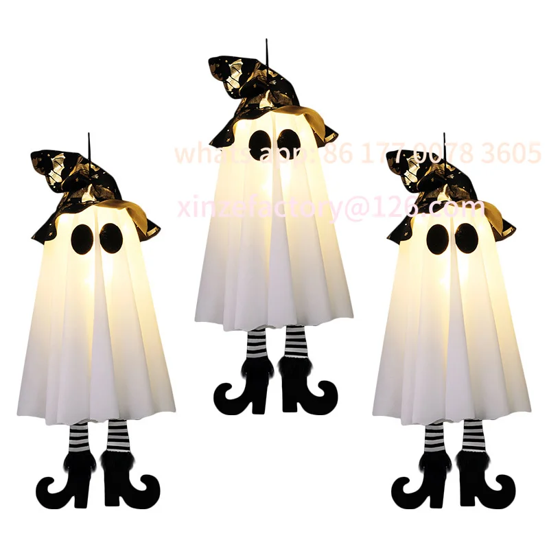 

Customizable 1/2/3pcs Halloween LED Light Up Witch Ghost for Halloween Party Home Indoor Outdoor Yard Decoration Scary Hanging