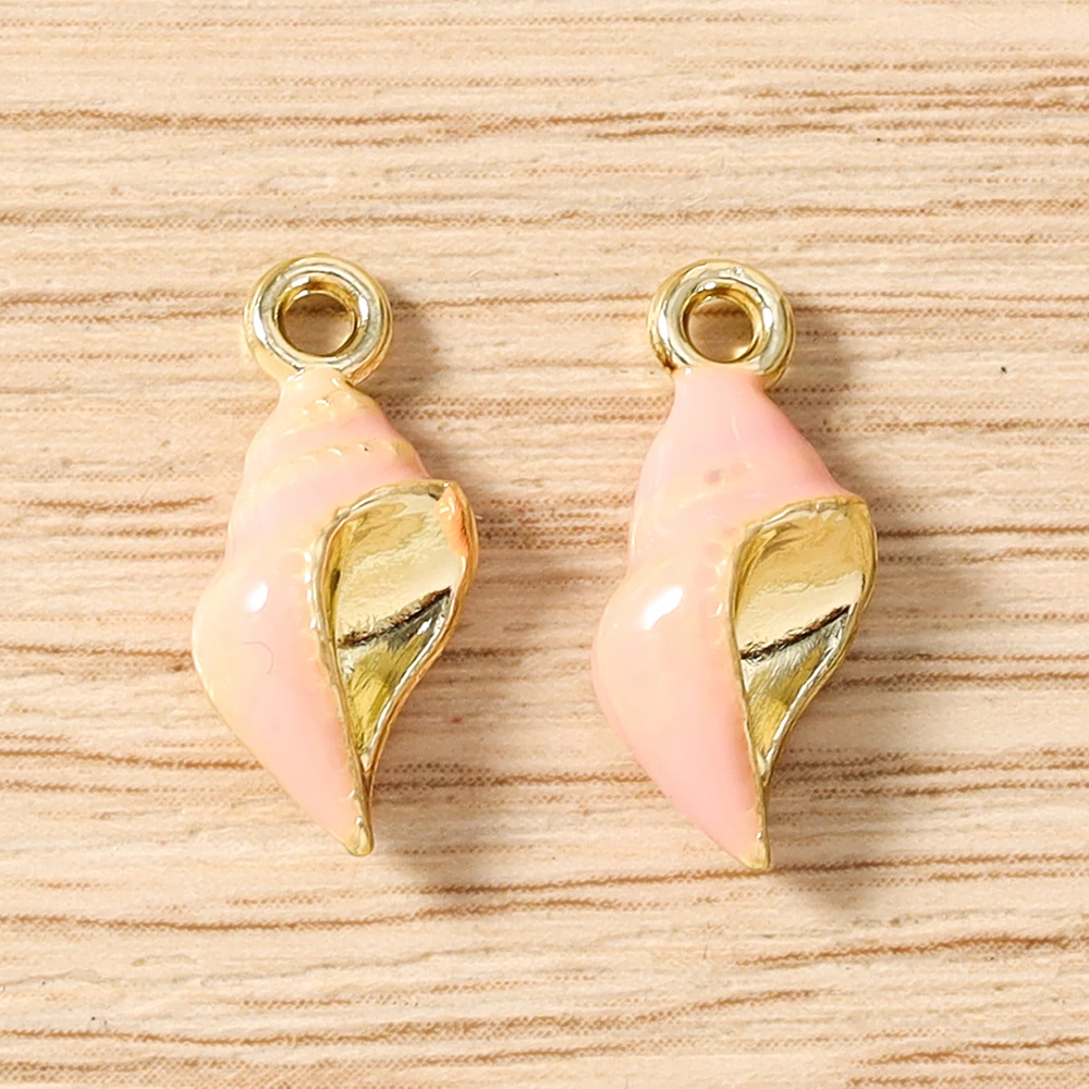 Tusember 5 Stück niedliche bunte Seestern-Muschel-Fisch-Anhänger für die Schmuckherstellung, Ohrringe, Halsketten, Armbänder, DIY-Bastelarbeiten – Detail 13