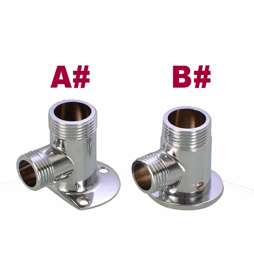 

1Pcs Wall Mounts Dark to Exposed Shower Bar Accessory Tap Faucet Fixed Base Universal Stecker Dusche Einlass Outlet Ventil Teile