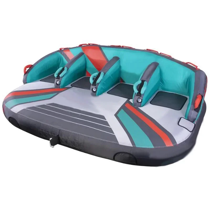 

Customized Inflatable Towable Water Sports Water Tube Boat 4 Rider Water Jet Ski Sports Inflatable Towing Sofa Towable Tube