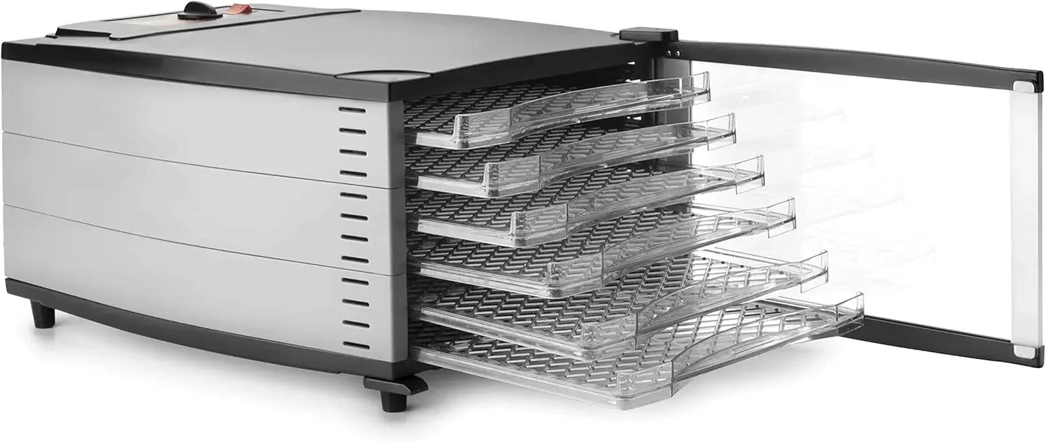 Deshidratador de Alimentos Profesional de 800W con Temperatura y Temporizador Ajustables para Secar Frutas, Verduras y Hierbas de Forma Eficiente