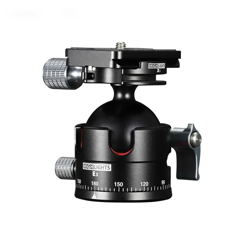 

Camera Accessories Single Panning Low Profile Design Camera Ball Head Aluminum Large Panoramic Tripod Ball Head