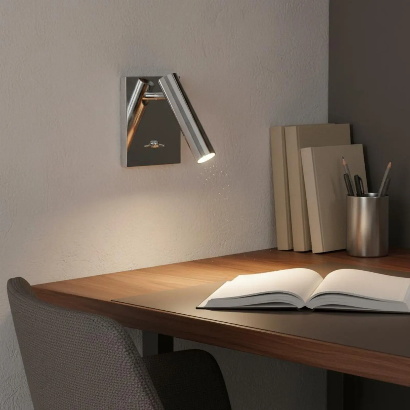 Bedside Perusing Wall Lamp Focused Light Bedside Perusing Fixture Adjustable Lighting Unit Wall Sconce Minimalist Design