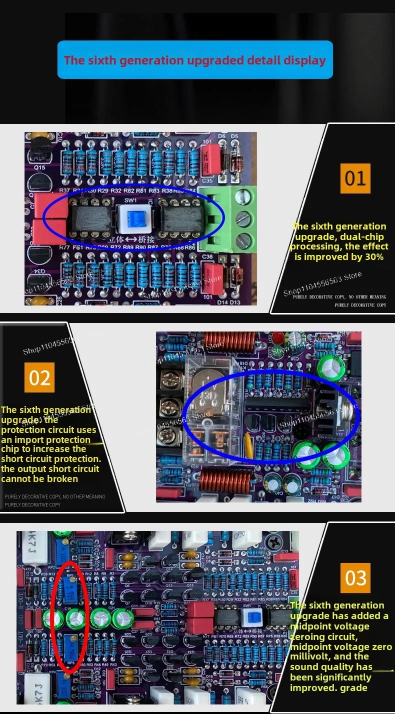 Eternal Sound Original A1 Hochleistungsverstärkerplatine der Klasse A und B der sechsten Generation